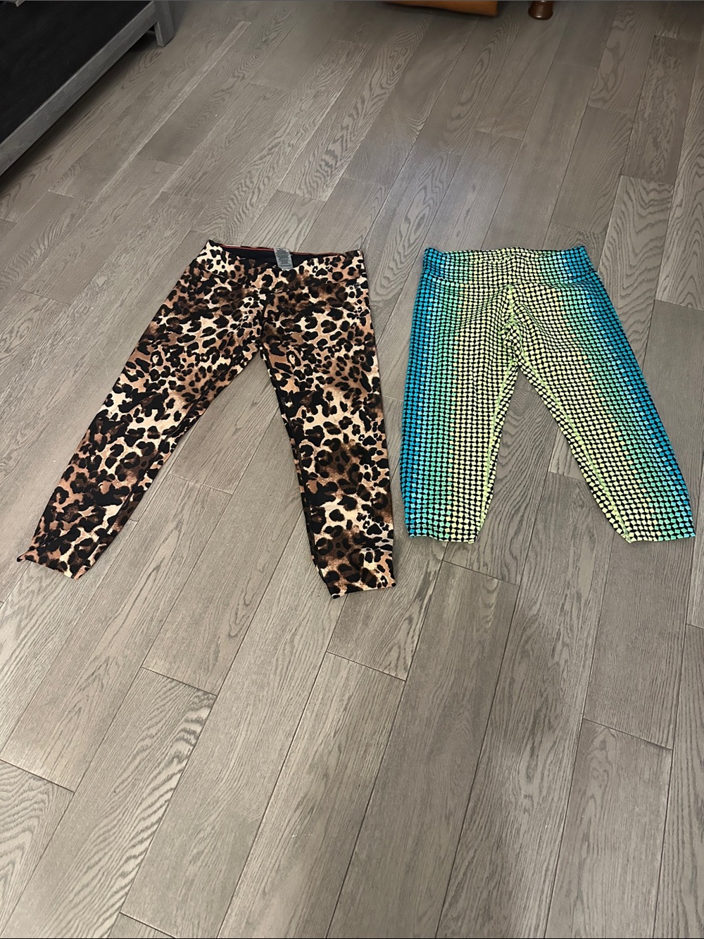 Calvin Klein Leopard Print Kids Leggings - Brown & Black
